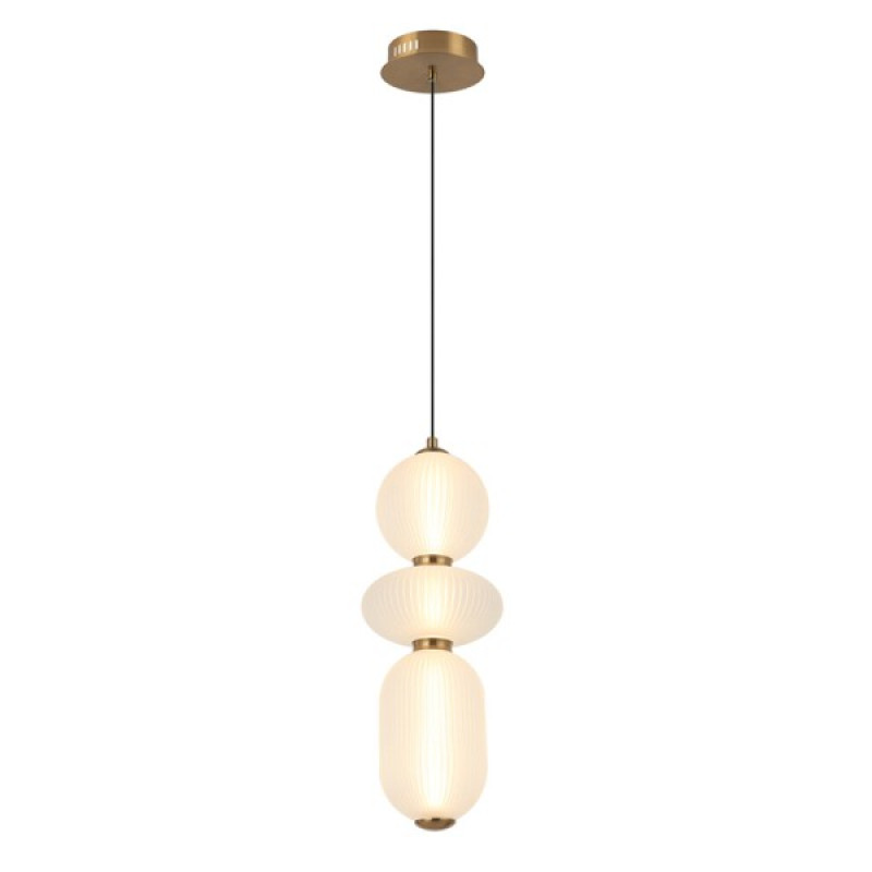 Підвісний світильник, люстра Italux PND-8545-3-AB-WH Nico LED 3x15W 3000K 1492Lm IP20 білий