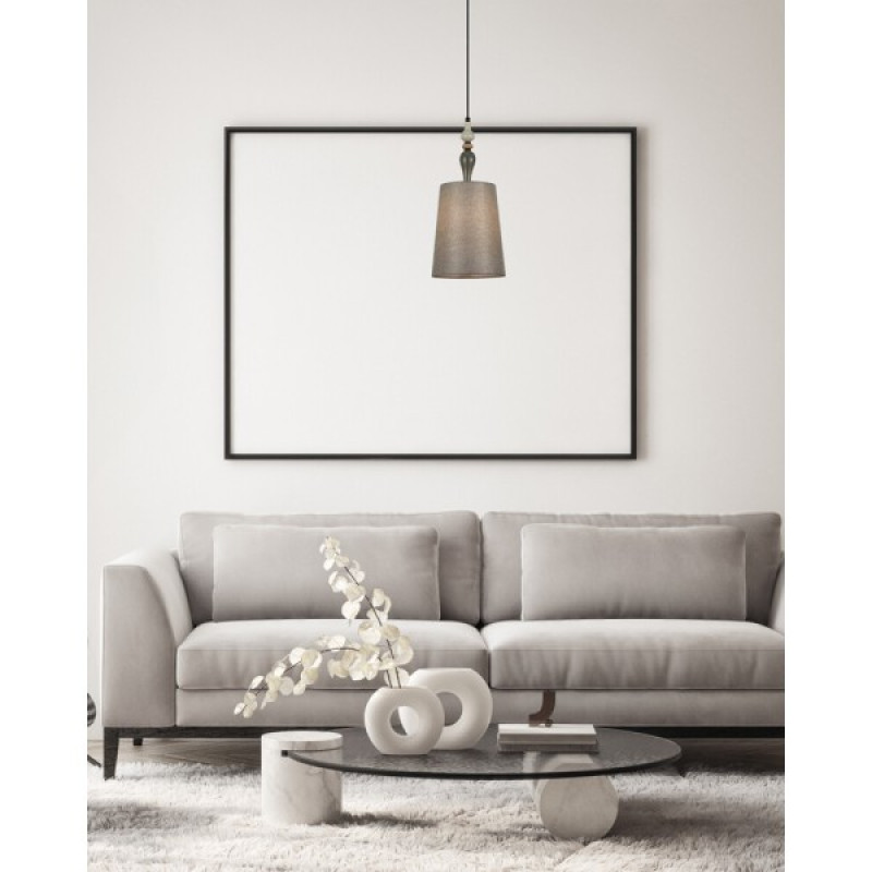 Подвесной светильник, люстра Italux PND-22374C-BK Nerom E27 1x60W IP20 бежевый