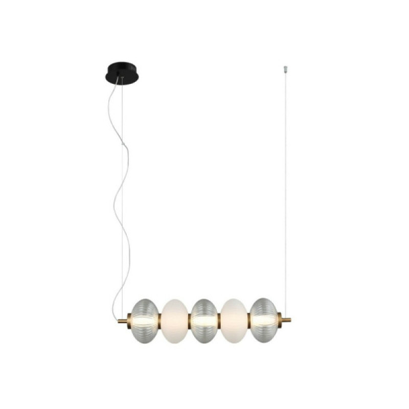 Підвісний світильник, люстра Italux PND-84938-4-BK Testa Led 5x15W 3000K 1200Lm IP20