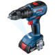 Ударный шуруповерт-дрель Bosch Professional GSB 18V-50 18В 2х20Ач ЗУ GAL 18V-20 L-Case (06019H5100)