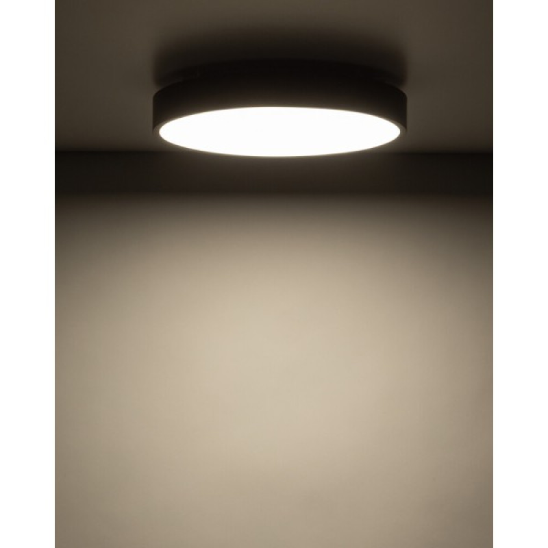 Потолочный светильник TK Lighting 18281 Velis LED 1x24W 3000K/4000K/5500K 1000Lm IP54 коричневый