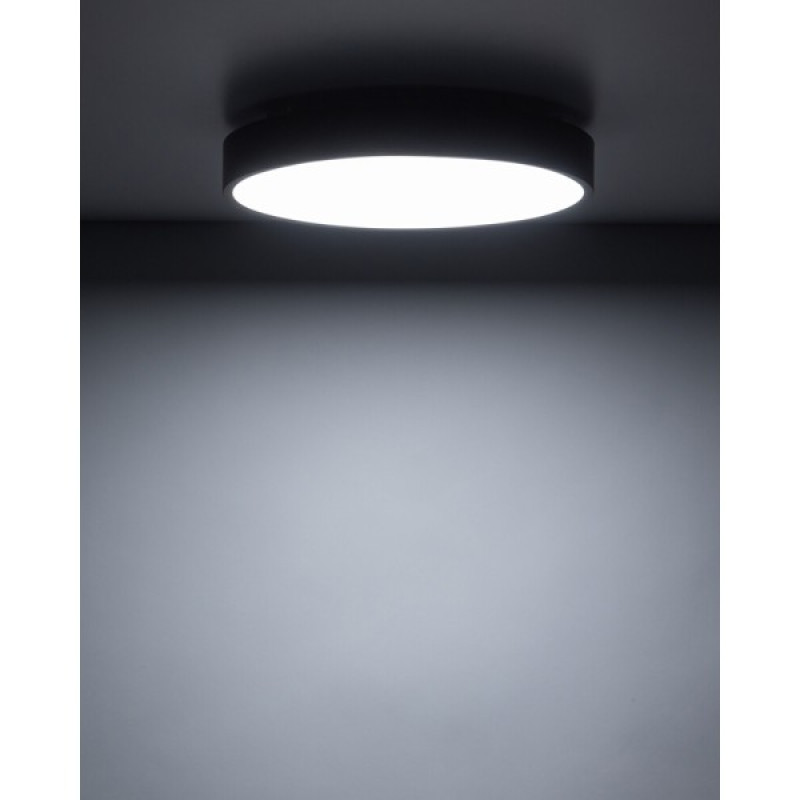 Потолочный светильник TK Lighting 18281 Velis LED 1x24W 3000K/4000K/5500K 1000Lm IP54 коричневый