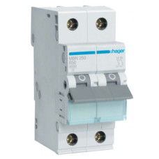 Автоматический выключатель Hager MBN250 6кА B 50A 2P