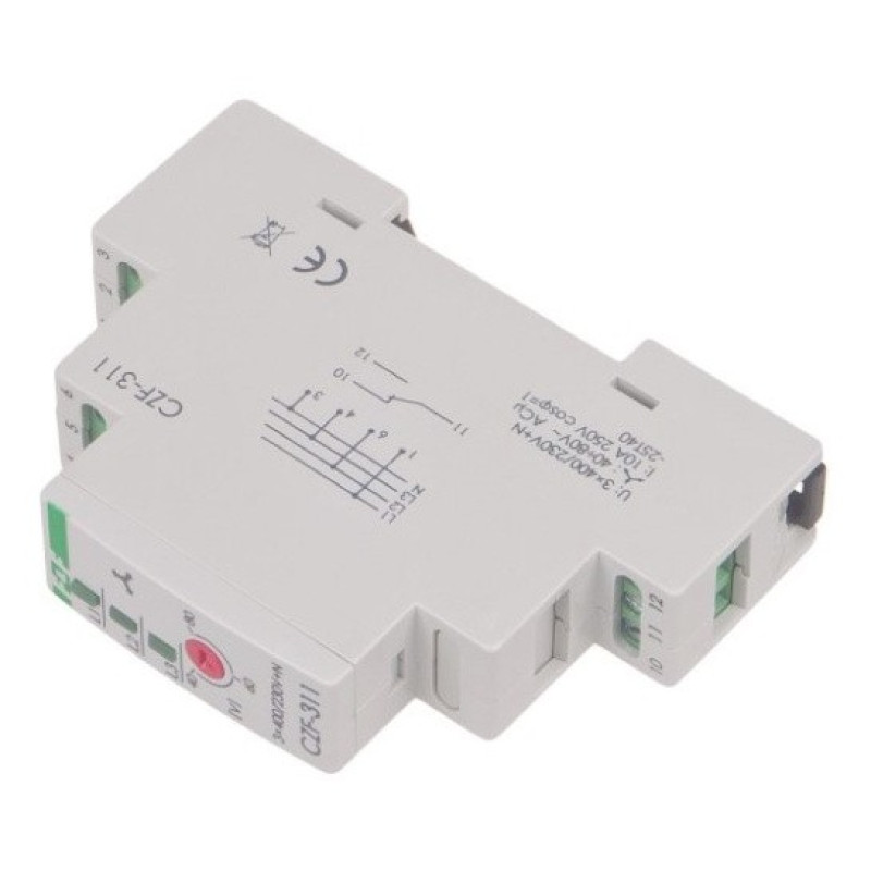Датчик потери фазы F&F CZF-311 3х400В+N 10А