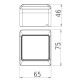 Одноклавишный выключатель Elektro Plast 0331-7 Hermes IP44 антрацит