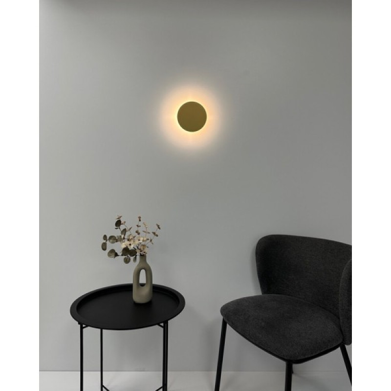 Бра, настенный светильник Nowodvorski 10317 Ring S LED 1x7W 3000K 60Lm IP20 золотой