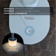 Настольная лампа с аккумулятором LED ASPEN 6W 4200K голубая Violux ( 540702 )