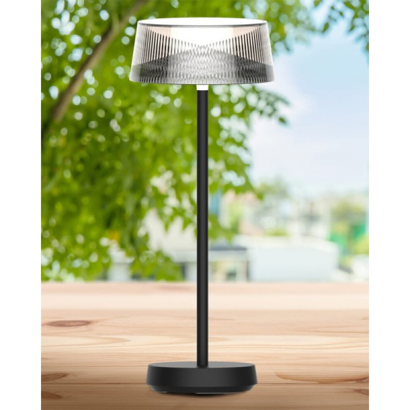 Світильник вуличний портативний Goldlux 329899 Casablanca LED 1x3.4W 2700K 270Lm IP44 чорний