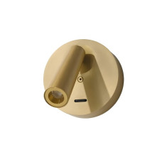 Бра, настінний світильник Azzardo AZ6560 Altun LED 1x3W 3000K 206Lm IP20 золотий
