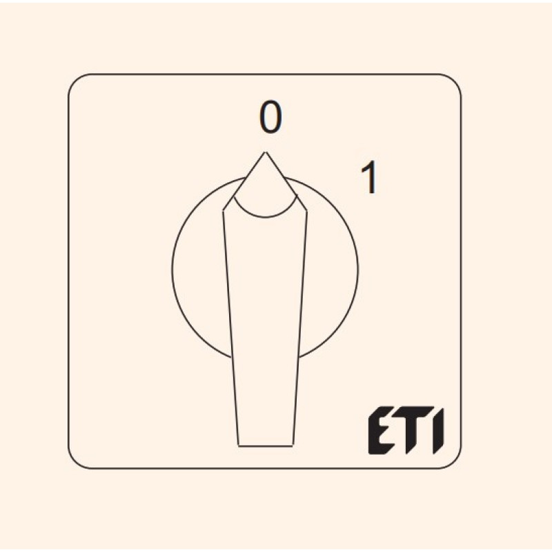 Кулачковий перемикач ETI 004773018 CS 25 10 U (3p "0-1" 25A)