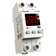 Реле напряжения DigiTOP VP-63A M2R (красный индикатор)