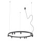 Люстра Nowodvorski 12288 Fourty Round GU10 R35+LED 11+6x10W+9W 3000K 710Lm IP20 чорна