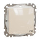 Одноклавишный переключатель Schneider Electric Sedna Design & Elements с крышкой IP44 бежевый SDD212106