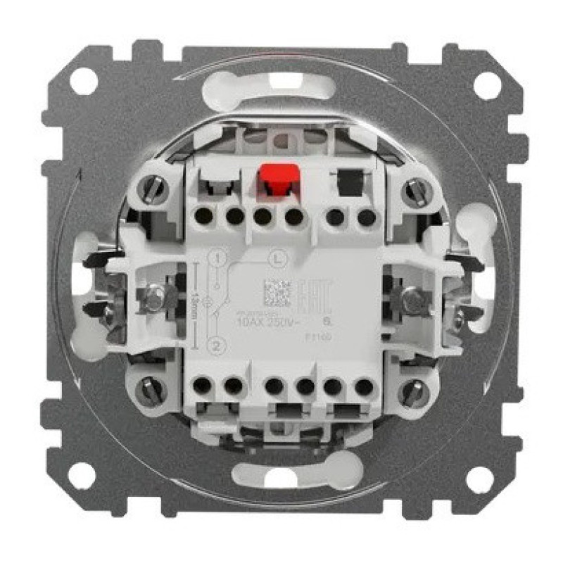 Одноклавишный переключатель Schneider Electric Sedna Design & Elements с крышкой IP44 бежевый SDD212106