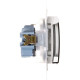 Електрична розетка Kontakt Simon Simon 54 Premium DGSZ1BZ.01/44A IP44 із заземленням шторками та прозорою кришкою (золото)