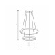 Подвесной светильник Zuma Line 2023200-GD Breno Led 2x60W 3000K/4000K/6000K 3200Lm IP20 Gold