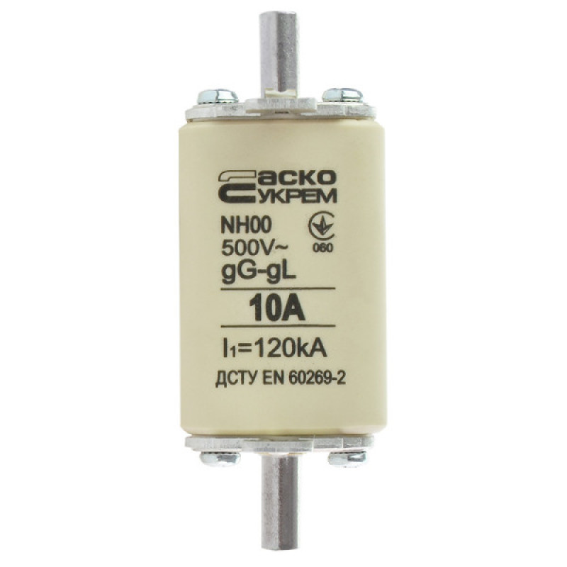 Запобіжник Аско-Укрем NH00 10A gG (A0050010007)