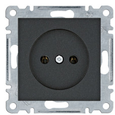 Розетка Hager WL1013 Lumina 16А/230В без з/к (черная)