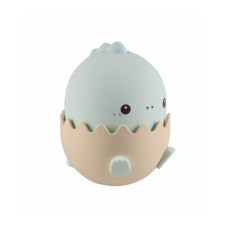Ночник Динозаврик голубой, настольная лампа с аккумулятором Goldlux 326980 Baby Dino LED 1x0.75W 3000K+RGB IP20