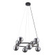 Підвісний світильник, люстра TK Lighting 6844 Anabelle G9 8x6W IP20 графітовий
