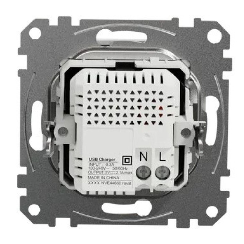 USB розетка Schneider Electric Sedna Design & Elements A+A 2,1A белая SDD111401