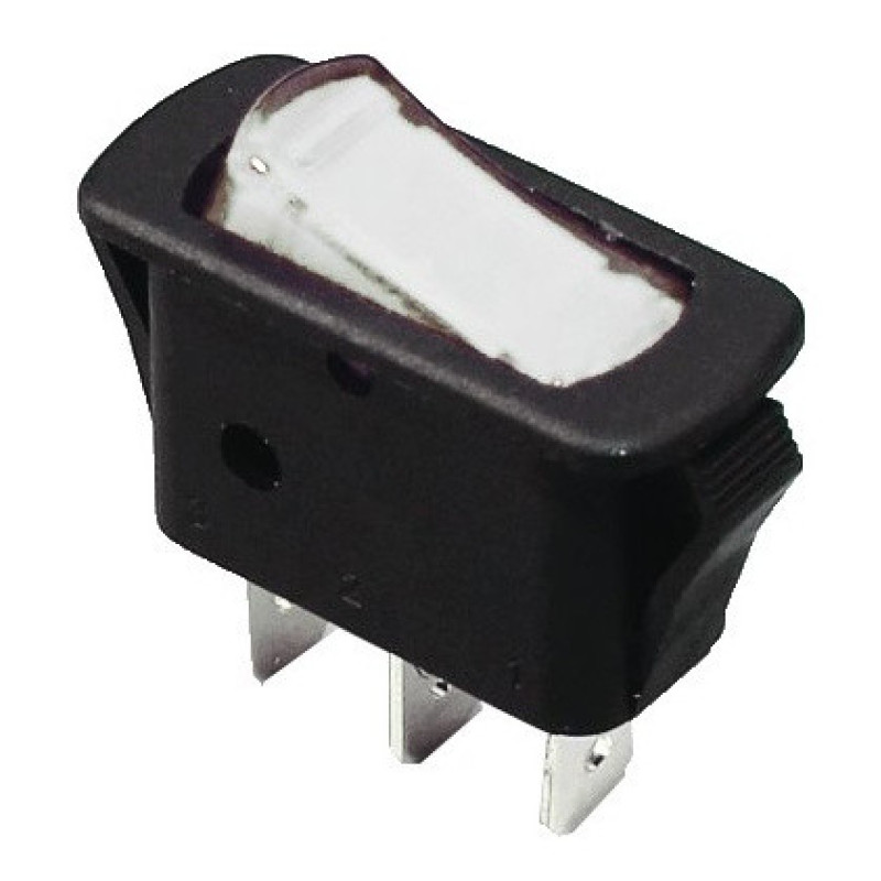 Переключатель TNSy KCD3-101N-12 W/B с подсветкой белый (TNSy5500840)