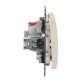 Перемикач Schneider Electric Sedna Design & Elements з підсвіткою бежевий SDD112106L