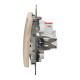 Перемикач Schneider Electric Sedna Design & Elements з підсвіткою бежевий SDD112106L