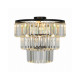 Люстра Zuma Line P17127-4-BK Tifanny E14 4x40W IP20
