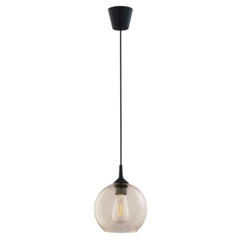 Підвісний світильник, люстра TK Lighting 6082 Cubus E27 1x15W IP20 бурштиновий