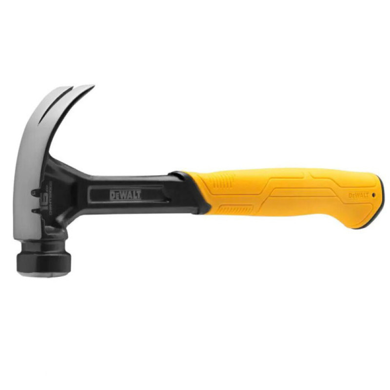 Цельнометаллический молоток DeWALT DWHT51002-0 Curve-Claw 340мм с загнутым гвоздодером