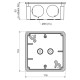 Распределительная коробка Kopos 8110 KA (8595057655997) IP54 116х116х55мм