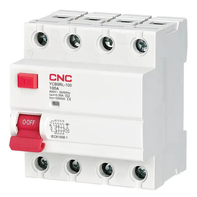 ПЗВ CNC YCB9RL-100 16А 3Р+N 6кА 30мА (Б00041352)