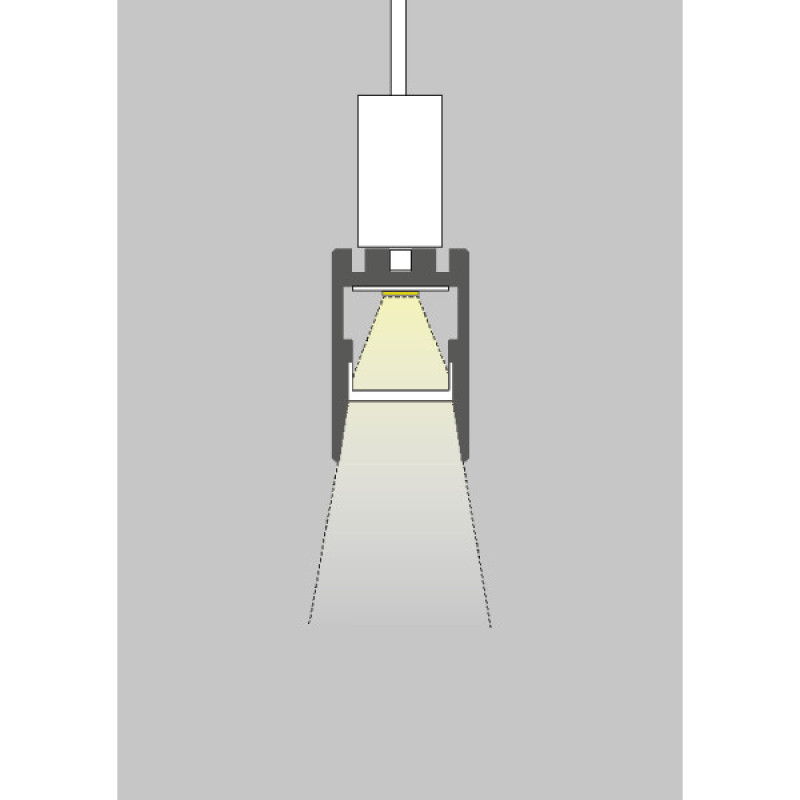 LED-профиль KLUS PDS-ZMG черный, 2 метр