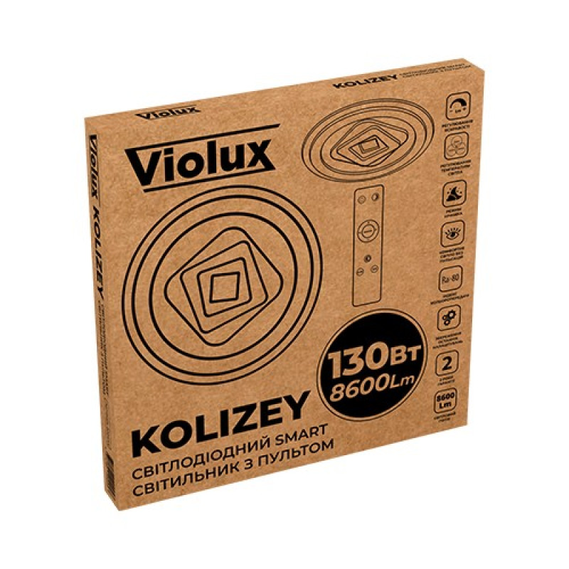 Светильник LED smart KOLIZEY+пульт 130W 3000-6000K IP20 круг ( 220445 )