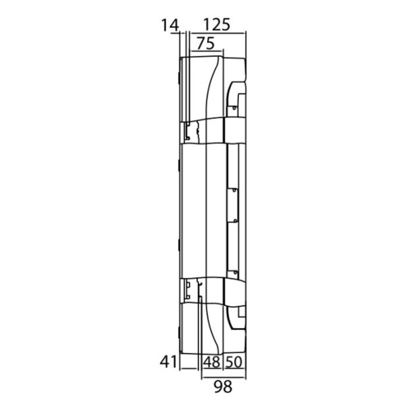 Щит настенный 54 мод. с дверцей RAL7035 Ram Base, DKC