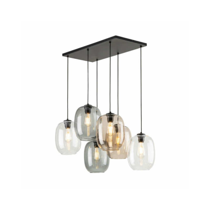 Підвісний світильник, люстра TK Lighting 5974 Elio E27 6x15W IP20 Чорний