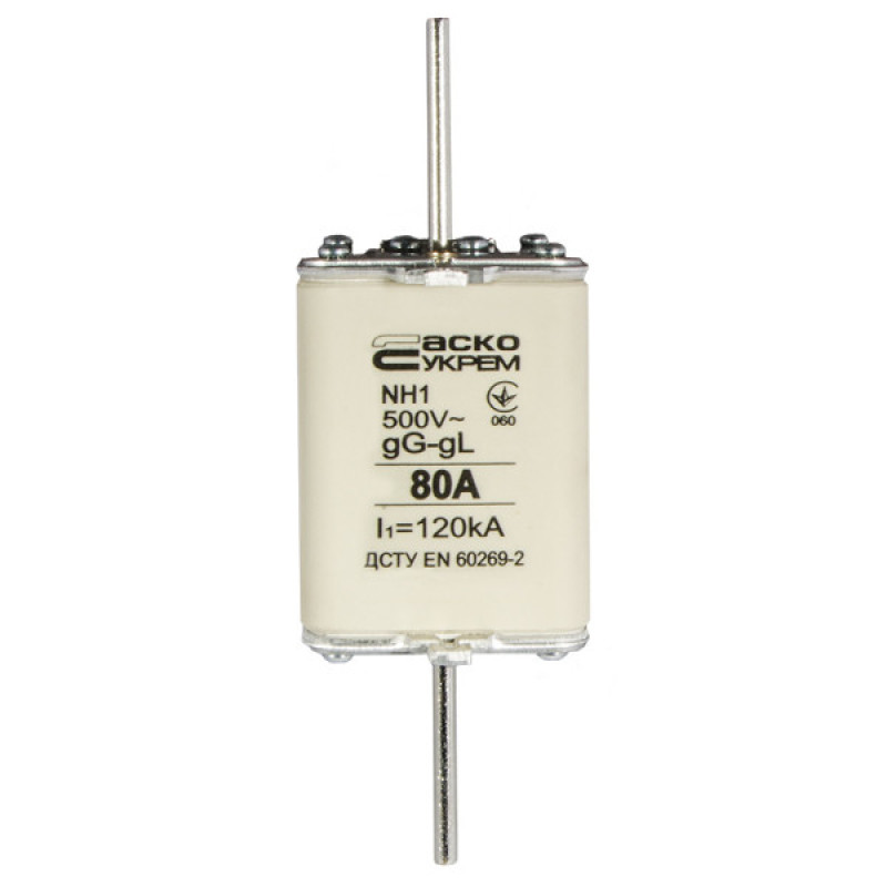 Запобіжник Аско-Укрем NH1 80A gG (A0050010027)