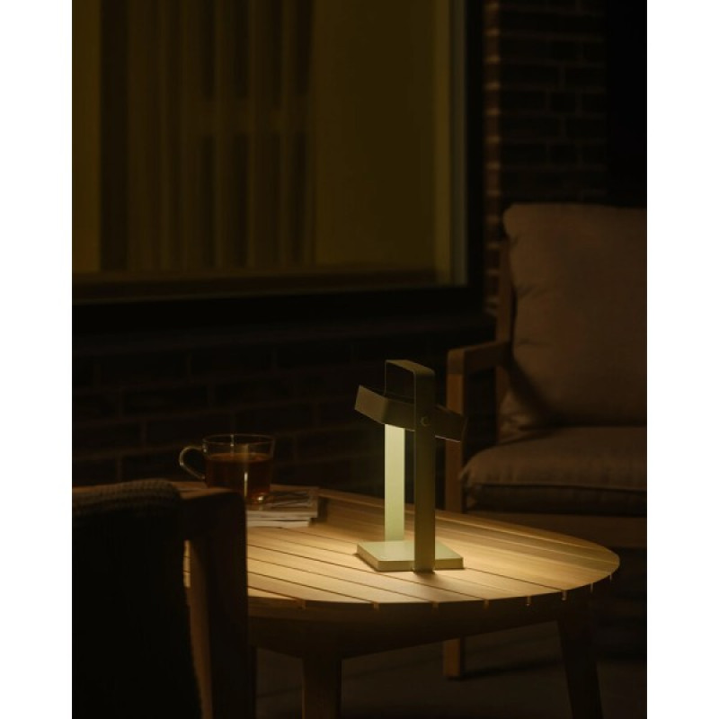 Вуличний світильник на сонячній батареї Nordlux 2418035023 Saulio LED 1x3.5W 3000K 200Lm IP44 оливковий