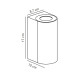 Вуличний світильник Nordlux 49721034 Canto Maxi GU10 2x28W IP44 нікелевий