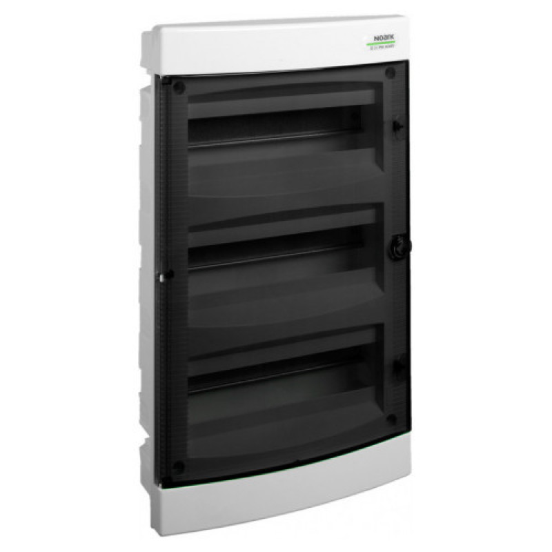 Встраиваемый модульный щиток NOARK PNF 3x18T прозрачные двери 3x18м IP40 (106198)