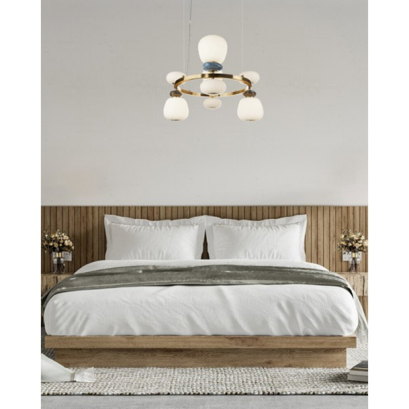 Підвісний світильник, люстра Italux PND-94981-4B-GD Evans LED 1x33W 3000K 3950Lm IP20 золотий