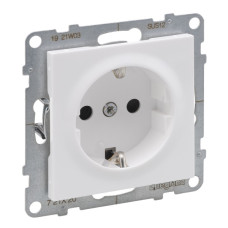 Розетка 2К+З 16А/250В зі шторками Legrand SUNO (білий) 721120