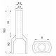 Изолированный наконечник E.Next e.terminal.stand.te.2.2.5.red 2x2,5 кв.мм красный (s4037007)