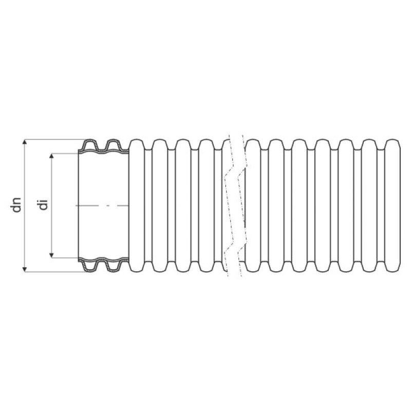 Гофрована труба Kopos Kopoflex KF 09050 50 чорного кольору