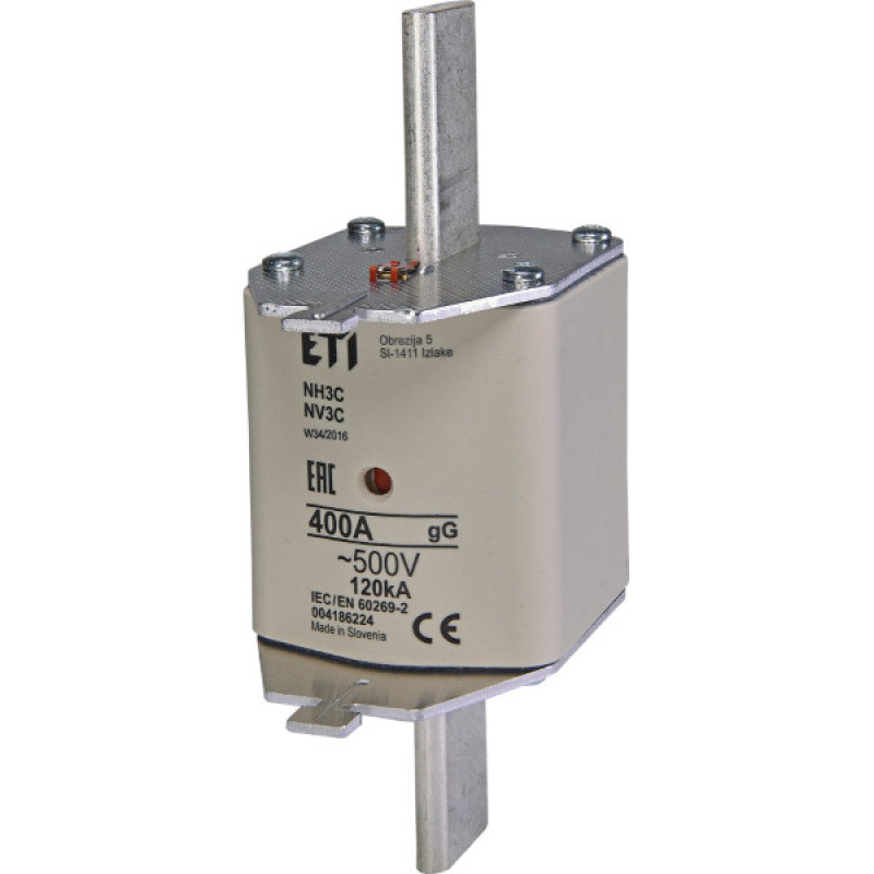 Предохранитель ETI 004186224 NH-3С/gG 400A 500V KOMBI