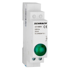Зелений модульний LED індикатор Schrack AZ106800 230В AC