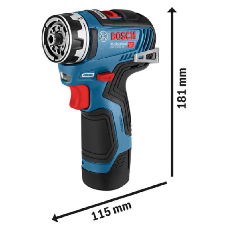 Акумуляторний дриль-шуруповерт Bosch GSR 12V-35FC (06019H3000)