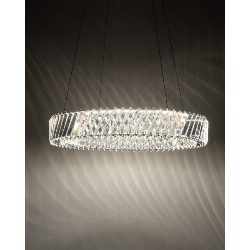 Подвесной светильник, люстра Nowodvorski 11705 Luxora Round LED 1x30W 3000K 2700Lm IP20 хром