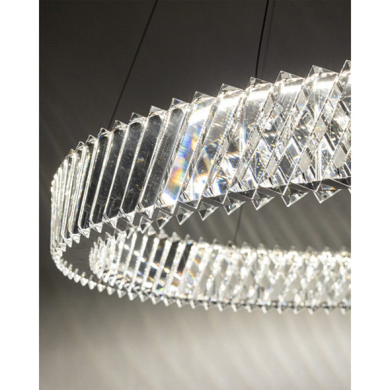 Подвесной светильник, люстра Nowodvorski 11705 Luxora Round LED 1x30W 3000K 2700Lm IP20 хром